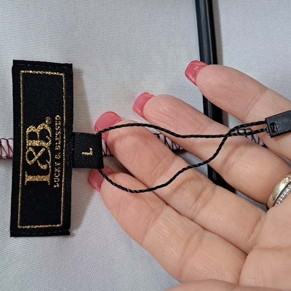 L&B Bergandy Sunflower/Daisy Bell Sleeve Cardigan Jacket. Size Large NWOT - Picture 9 of 11